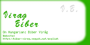 virag biber business card